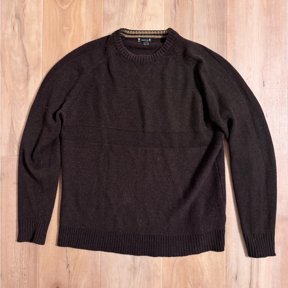 SmartWool Ripple Ridge Crew Sweater Size Medium - Picture 2 of 6